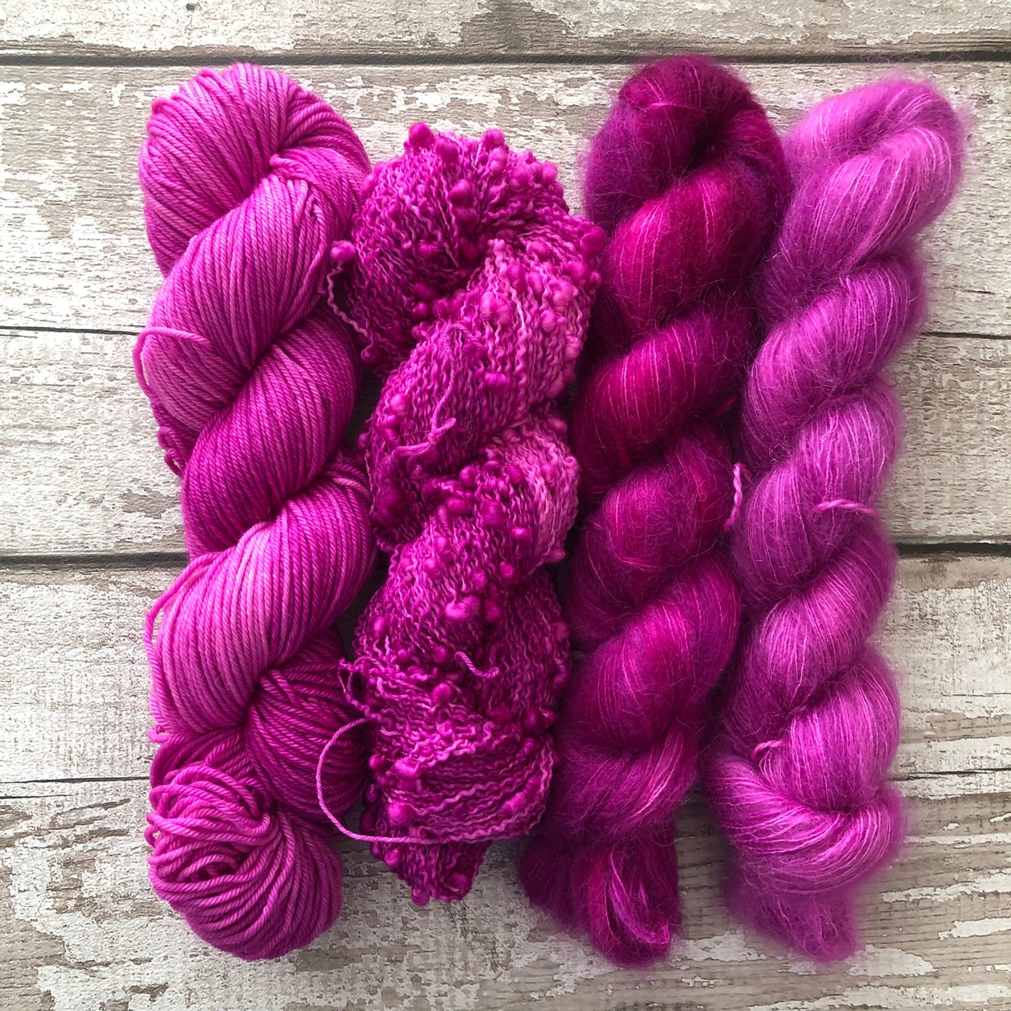 Hand Dyed Yarn 4ply Slub Rollerskate