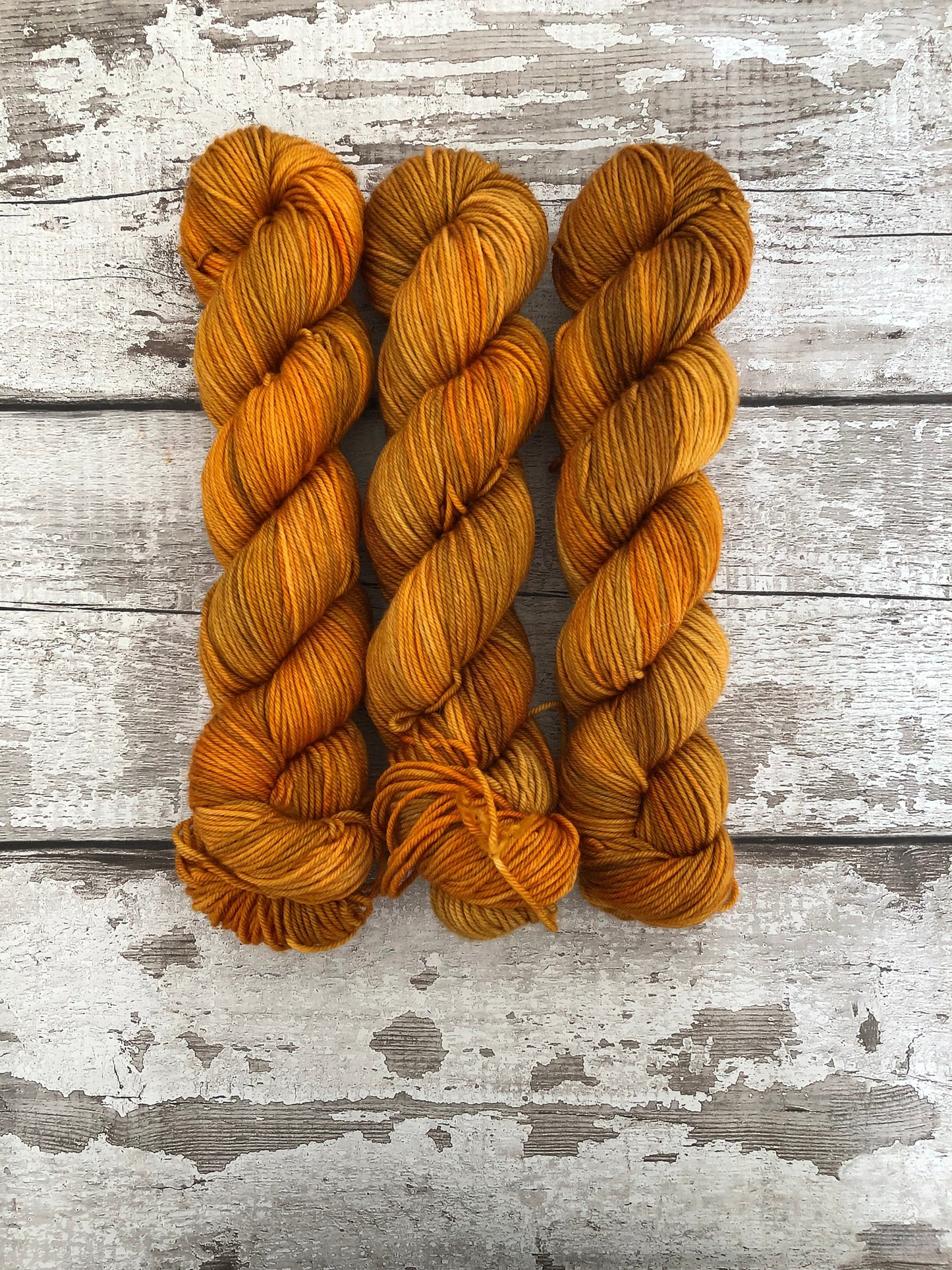 Hand Dyed Yarn Worsted Pumpkin Everything